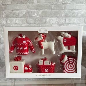 NWT Target Wondershop Christmas 2023 Ceramic Ornament Set